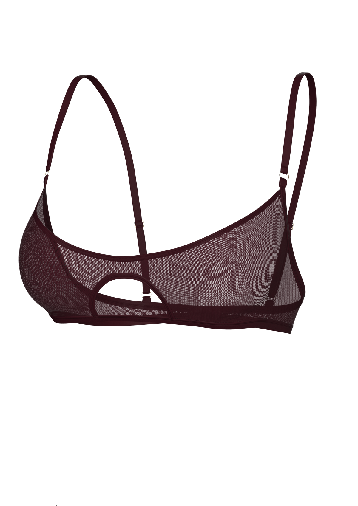 BARDOT BRALETTE IN BURGUNDY