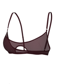 BARDOT BRALETTE IN BURGUNDY