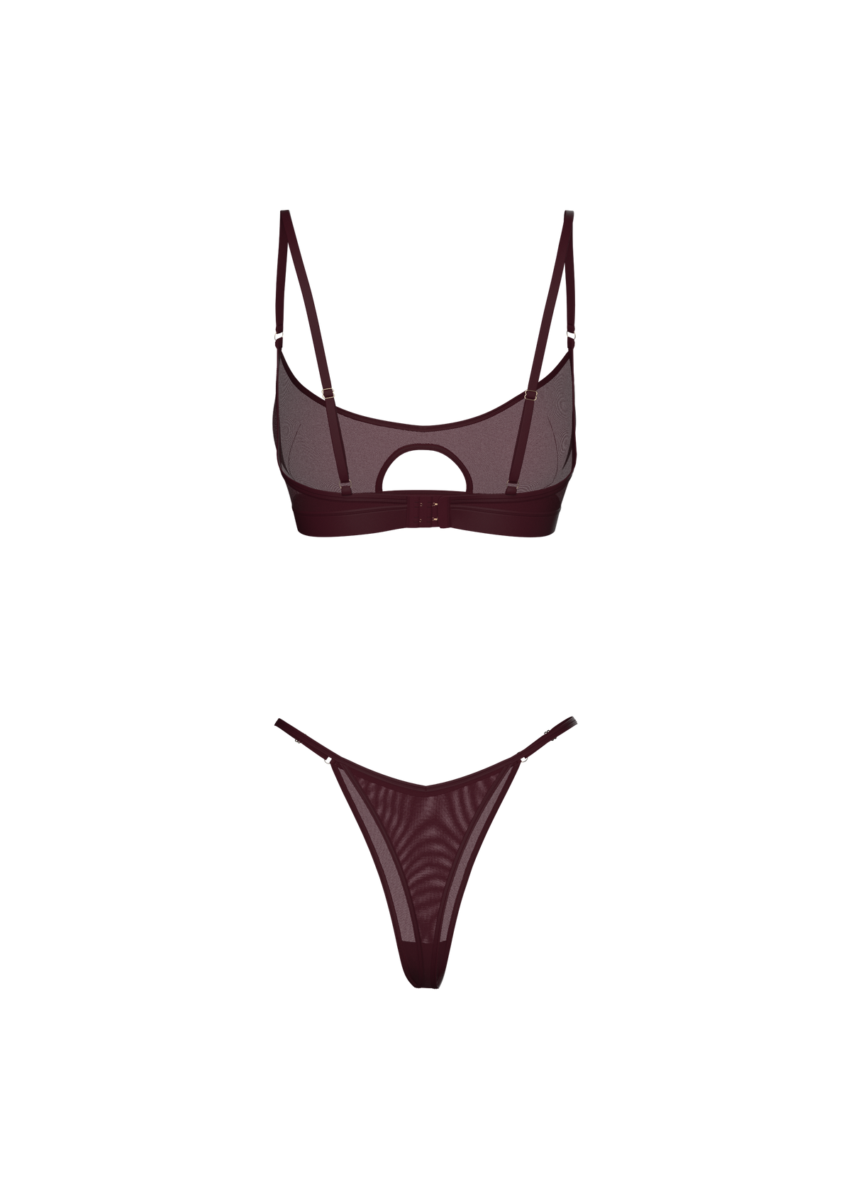 BARDOT SET IN BURGUNDY