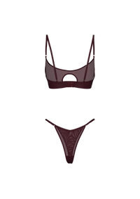 BARDOT SET IN BURGUNDY