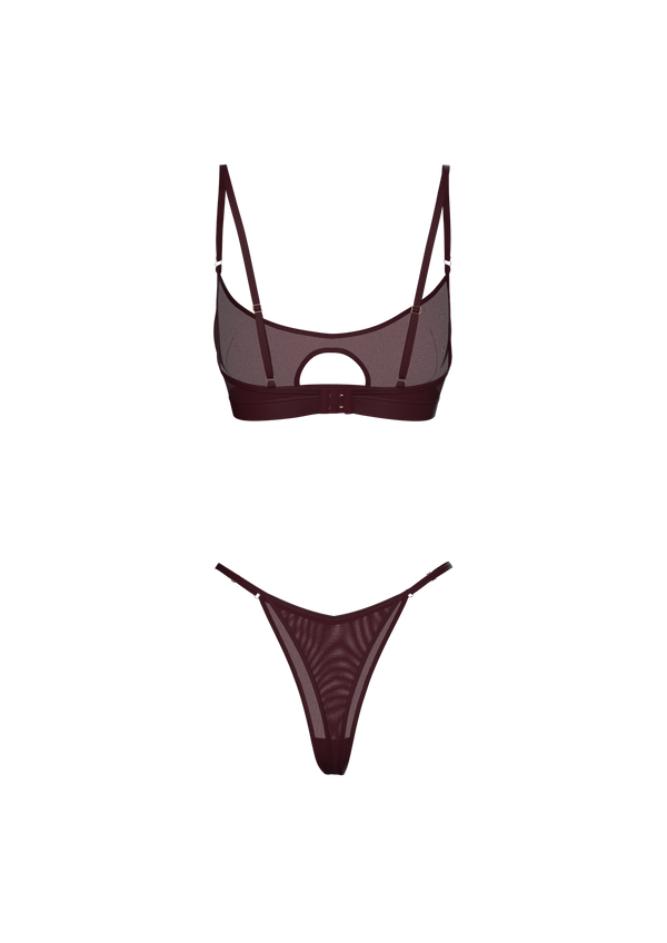 BARDOT SET IN BURGUNDY