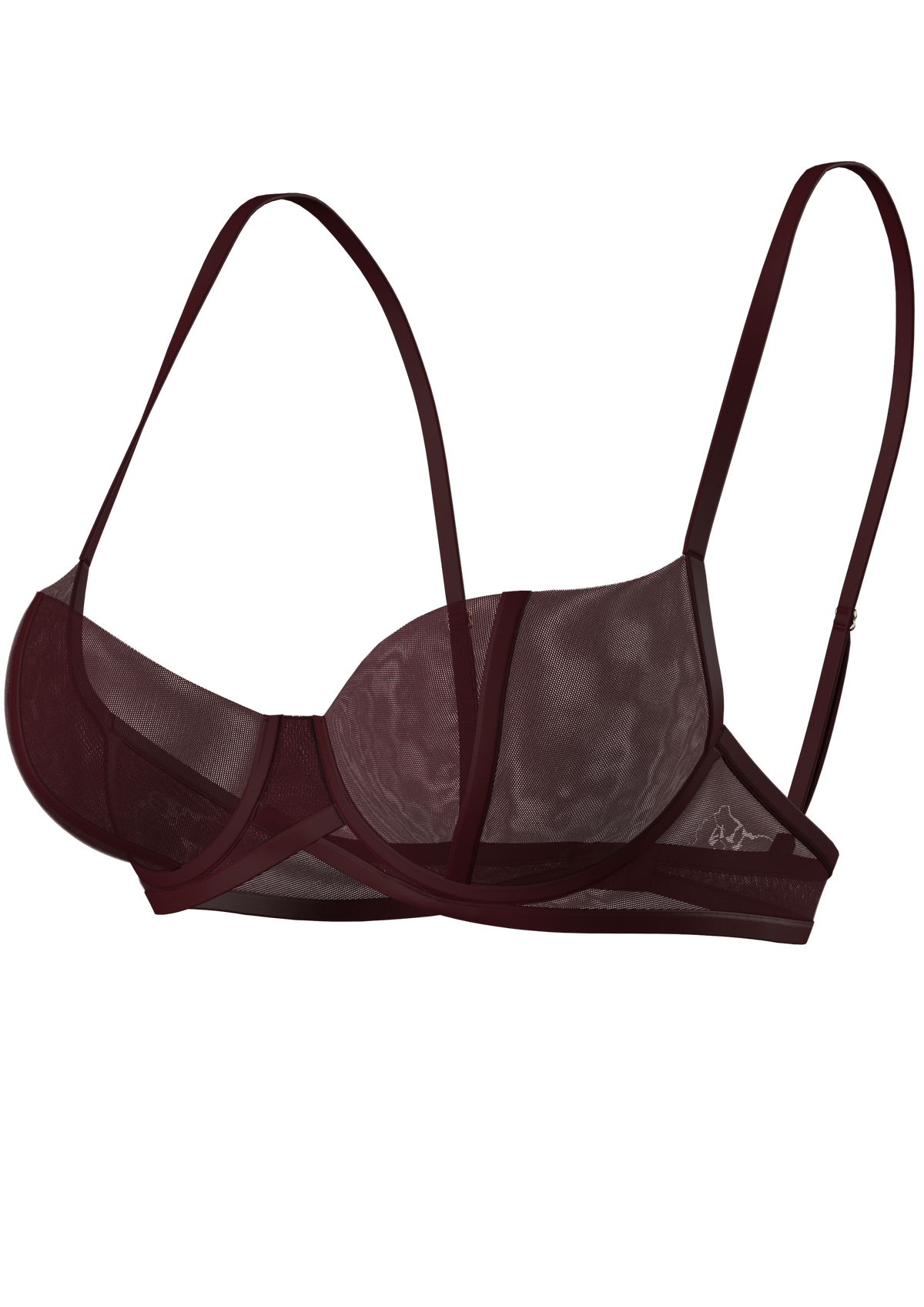 MONROE BALCONETTE BRA IN BURGUNDY