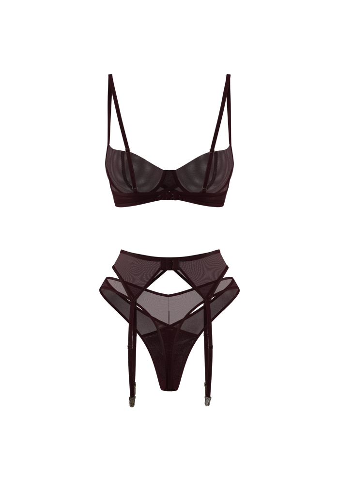 MONROE BELT IN BURGUNDY