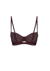 MONROE BALCONETTE BRA IN BURGUNDY