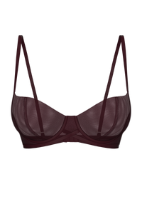 MONROE BALCONETTE BRA IN BURGUNDY