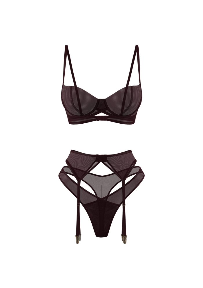 MONROE SET IN BURGUNDY