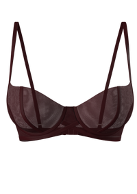 MONROE BALCONETTE BRA IN BURGUNDY