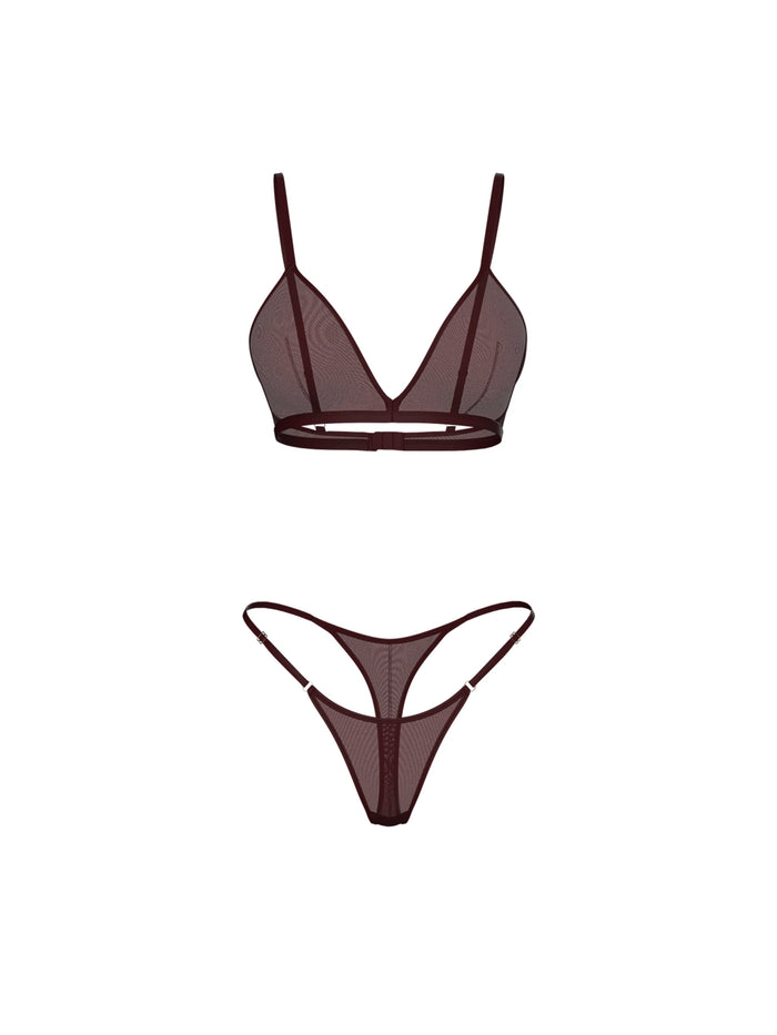 AVA SET IN BURGUNDY