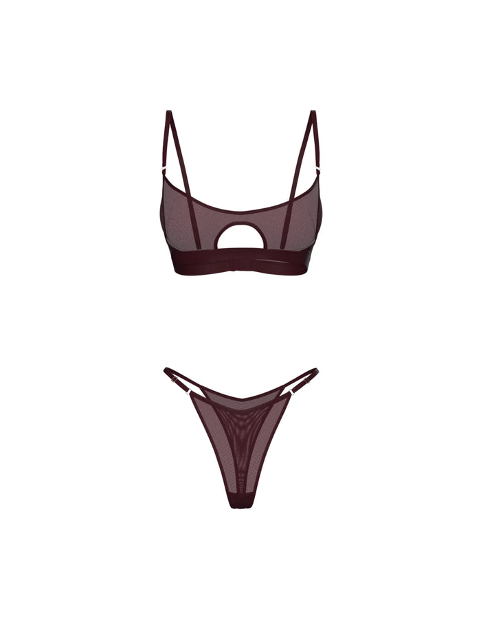 BARDOT SET IN BURGUNDY