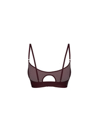 BARDOT BRALETTE IN BURGUNDY
