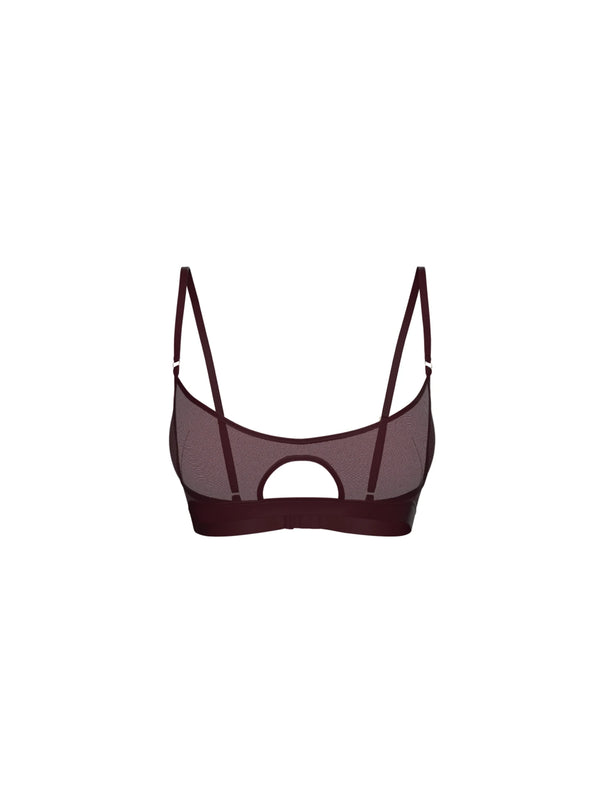 BARDOT BRALETTE IN BURGUNDY