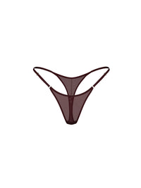 AVA THONG IN BURGUNDY