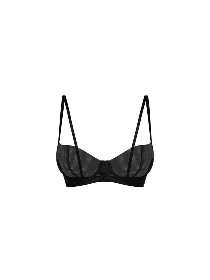 MONROE BALCONETTE BRA IN BLACK